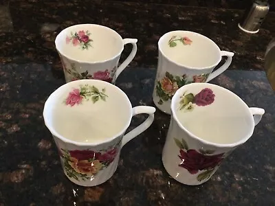 Buy Royal Victorian Fine Bone China Cups - Set Of 4 - Different Paintings On Each  • 88.53£