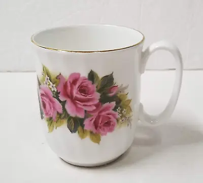 Buy Duchess Tea Mug Pink Floral Rose Fine Bone China Cup Gold Trim England • 8.39£