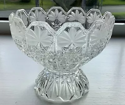 Buy Vintage Cut Glass Sugar Bowl • 5£