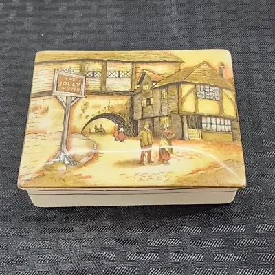 Buy Vintage English Ware Lancaster & Sandland Trinket Box Porcelain The Jolly Drover • 23.29£