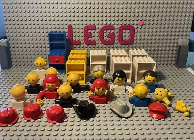 Buy Lego Vintage 1970s Figures Homemaker Cupboards Home Maker Yellow White Blue • 9.99£