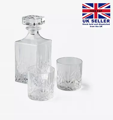 Buy Whisky Decanter With 2 Glasses Drink Bottle Decanter Brandy Spirit Decanter • 15.99£