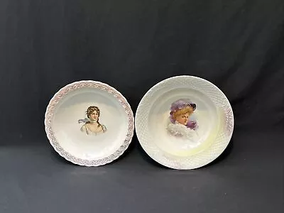 Buy 2 Antique Limoges China Gibson Girl Portrait Bowls • 23.34£