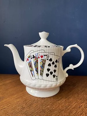 Buy Vintage Queens Fine Bone China Deck Of Cards Teapot Alice In Wonderland • 30£
