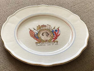 Buy Washington Pottery England Queen Elizabeth II Coronation Plate,  June 2nd 1953 • 5£