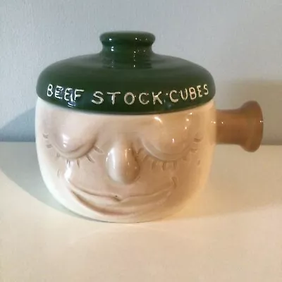 Buy Rare Genuine Vintage Sylvac Beef Stock Cubes Face Pot 4906 • 16£