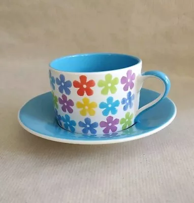 Buy Whittard Of Chelsea Cups & Saucers Hand Painted Multi Colours Flower • 5£
