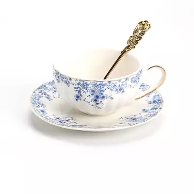 Buy English-style Afternoon Tea Set Flower Teapot Candle Heated Glass Teapot Teacup • 49.90£