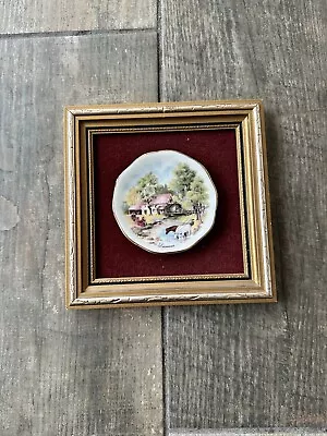 Buy Handmade In England Staffordshire Fine Bone China Gold Framed Summer Cameo Used • 16.99£