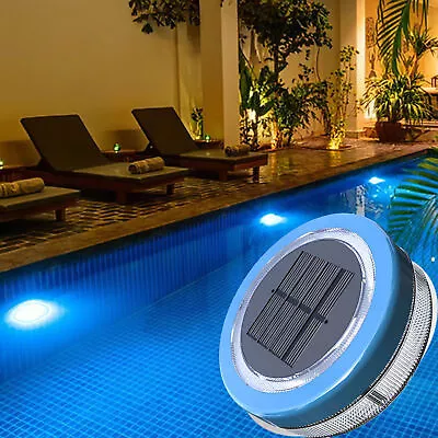 Buy Solar LED IP68 Light Outdoor Garden Pond Swimming Pool Floating Waterproof Lamps • 72.09£
