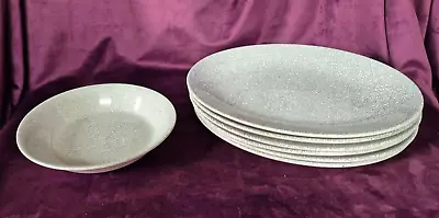Buy Set Of 6 Vintage 1970s Old Foley Oval Plates Plus One Bowl • 45£