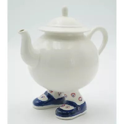Buy Vintage Carlton Walking Ware Figural Teapot & Lid Blue Shoes • 60.58£