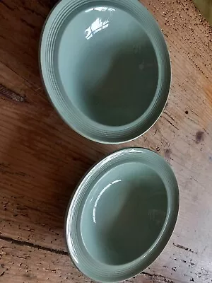 Buy 2x Rimmed, Woods Ware Beryl Bowls 16cm In Mint Green VGC Vintage Retro 1970's • 7.50£