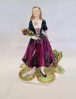 Buy Coalport Figurine Arcadian Collection - Flower Girl Ltd Edition 106/1000 • 14.99£