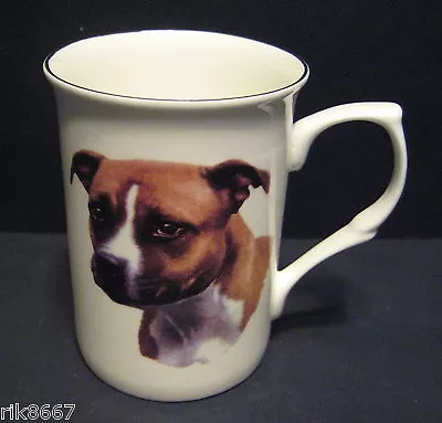 Buy Staffordshire Bull Terrier Brown Dog (Head BF) Fine Bone China Mug Cup Beaker • 5.99£