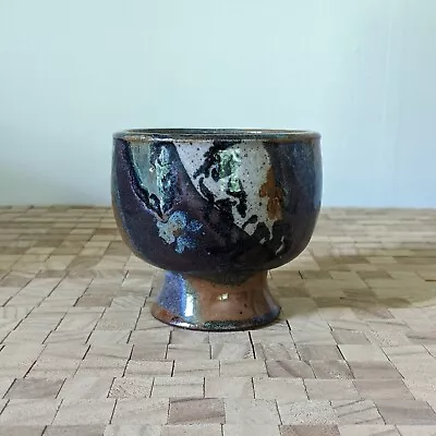 Buy Cecil Strawn Footed Bowl - Studio Art Pottery Vintage John Glick Style • 46.60£