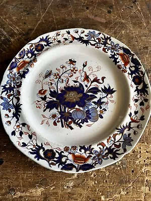 Buy Spode Bang Up Pattern 3504 Hand Colored & Gold Floral 9 1/2 Inch Plate • 20£