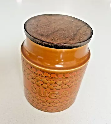 Buy Vintage 1970s Hornsea Pottery Saffron Lidded  Sugar Storage Jar 16cm • 9.95£