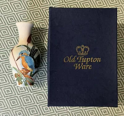 Buy Old Tupton Ware Miniature Case With Kingfisher Decoration 10cm Tall • 10£