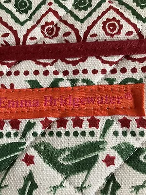 Buy VERY RARE Emma Bridgewater Christmas Joy Sampler Ovengloves , Beautiful • 35£