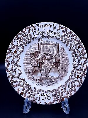 Buy Burleigh Ware Ironstone Merry Christmas 1976 Plate • 14.90£