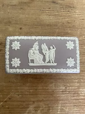 Buy Wedgwood Jasperware Lilac Trinket Box Featuring Icarus And Daedalus • 20£