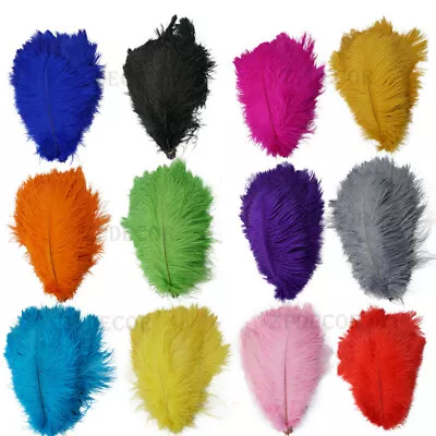 Buy 5/20/100pcs Beautiful Natural Ostrich Feather 6-24 Inches / 15-60 Cm 13 Colors • 239.99£