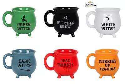 Buy Cauldron Mugs Various Designs Including Basic Witch, Green Witch, Dead Thirsty • 9.95£