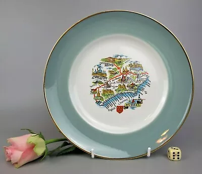 Buy Sussex Map Cabinet Plate. Prince William Pottery. Kent Surrey. Vintage. 8.75  • 8.99£