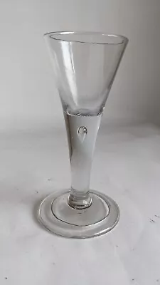 Buy Antique Victorian Drinking Glass Wine Goblet With Air Tear • 150£