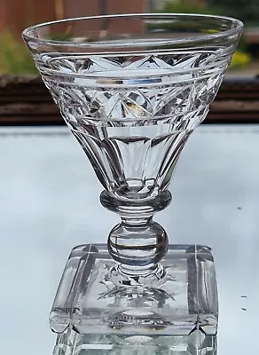 Buy Antique 1910 Stuart Crystal  Port Beautiful Hand Cut, Square Base 3 3/4  Tall • 22.50£