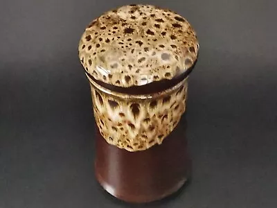 Buy Vintage Fosters Brown Honeycomb Glazed Cannister • 10£