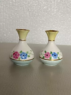 Buy Paragon China Miniature Vases 1930s Floral Pattern Gold Gilding • 16£