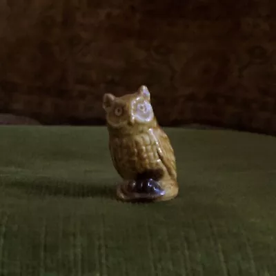 Buy Wade Whimsies Owl Miniature Porcelain Figurine - Excellent Condition • 2.99£