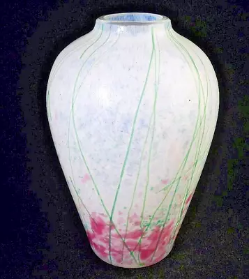 Buy Vintage 80s Scottish Stuart Strathearn Impressions Art Glass Vase • 14.99£