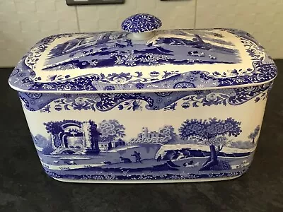 Buy Spode Blue Italian Bread Bin • 150£