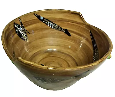 Buy MCM Italian Art Pottery Bowl Aldo Londi Bitossi Style Italy 8-1/2  By 4-1/2  • 23.29£