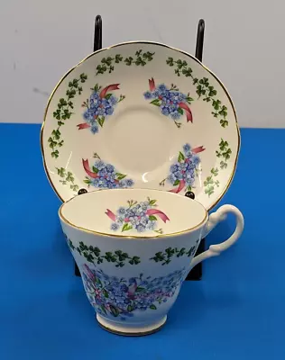 Buy Royal Stuart Fine Bone China Forget-Me-Not And Clover Cup & Saucer • 6.99£