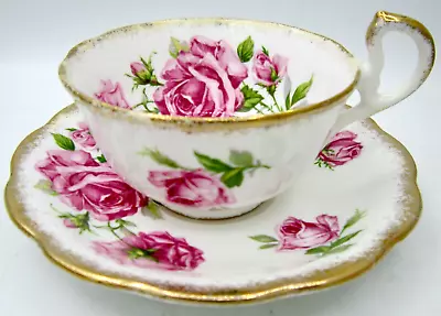 Buy Royal Standard Orleans Rose Bone China Teacup & Saucer - England • 23.30£