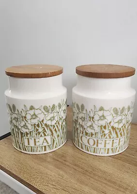 Buy Vintage Hornsea Pottery Fleur Storage Jars X 2 Tea & Coffee 1970s Excellent • 19.99£