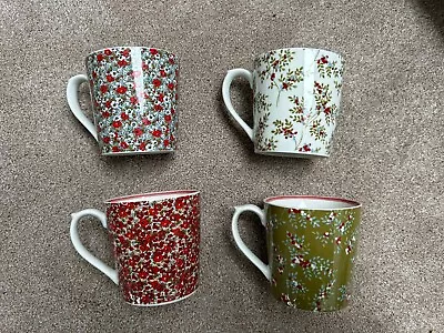 Buy Laura Ashley Stockbridge Porcelain Mugs Set Of 4 Brand New With Box • 29.99£