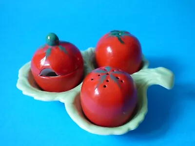 Buy Carlton Ware Tableware Cookware Salt & Pepper Tomato Cruet Set A/f Free Uk P+p • 19.89£