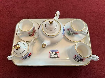 Buy Homepride Fred Royal Doulton Miniature Tea Set Bone China Blacktop • 30£