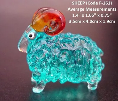 Buy Glass SHEEP Glass RAM Glass GOAT Glass Animals Glass Ornaments Glass Figures • 5.99£