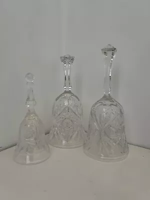 Buy Vintage Glass Crystal Hand Bells • 20£