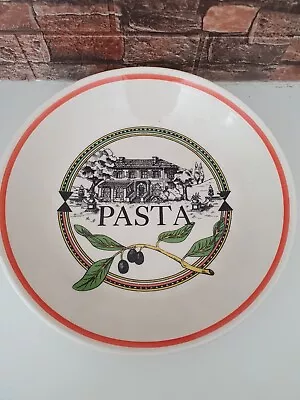 Buy Vntg Pasta Bowl Ironstone Tableware Glazed 11  Italy • 12.99£