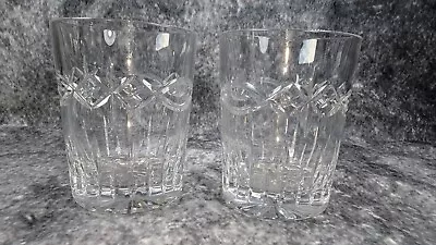 Buy Waterford Crystal Dolmen Flat Tumbler Doubled Old Fashion Glasses 12 Oz Pair   • 59.99£