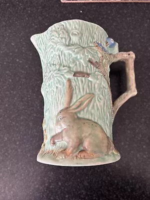 Buy Vintage Wade Heath Woodland Pottery Rabbit Blue Bird Pitcher Jug • 15£