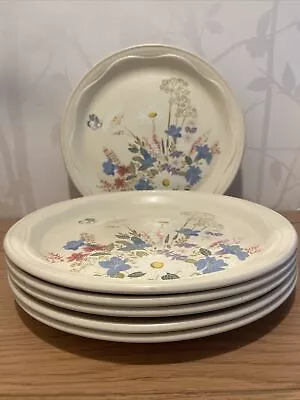 Buy Poole Pottery Springtime 6 X Dinner Plates 10.25” Vintage 1970’s Afternoon Tea • 30£