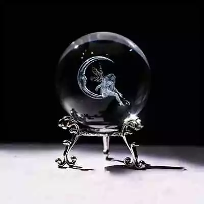 Buy Crystal Ball 3D Effect Glass Sphere 60mm & Stand - 9 Designs To Choose From!! • 14.99£